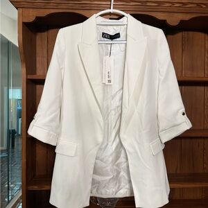 Zara Women's White Blazer Jacket